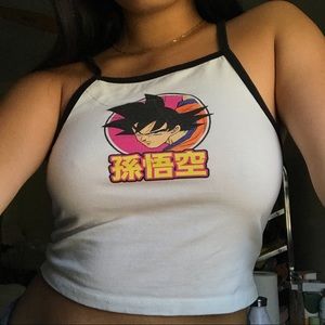 DragonballZ Goku Medium Crop Top